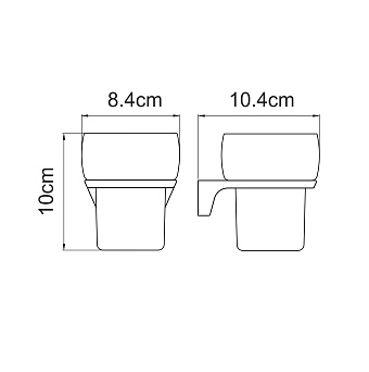Стакан в ванную WASSERKRAFT Aisch K-5900 K-5928 золото