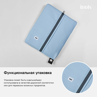 Шторка для ванной IDDIS Basic B70P218i11 180х180см голубой