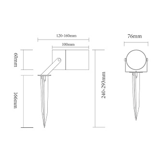 Светильник грунтовый Maytoni Scope O025FL-01B 20Вт IP65 GU10