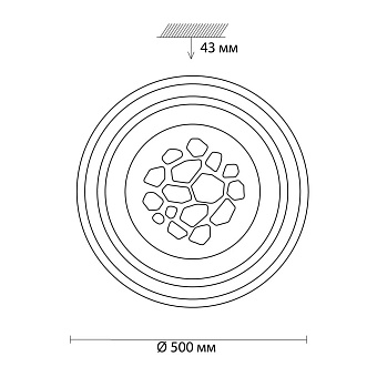 Светильник настенно-потолочный Sonex VASTA LED 3024/99CL 100Вт LED