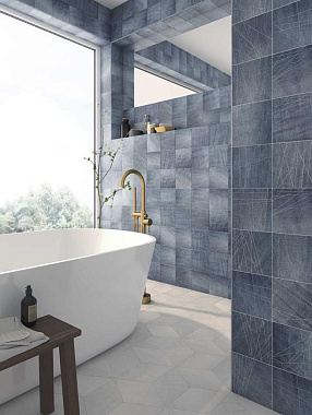 Матовый керамогранит WOW Denim 117405 Decor Indigo 13,8х13,8см 0,495кв.м.