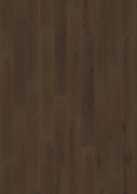 Паркетная доска KARELIA Essence дуб OAK 4 STORY 138 CINDER DARK 10111248A5257111 1116х138х14мм 1,23кв.м 1-полосная