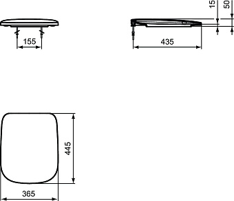 Сиденье для унитаза IDEAL STANDARD T318201 с микролифтом