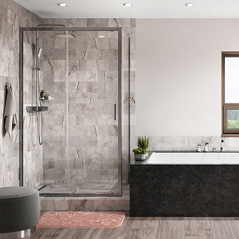 Угловое ограждение WASSERKRAFT Main 41S15 200х110см стекло прозрачное