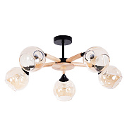 Люстра потолочная Arte Lamp BRANSON A4370PL-5BR 60Вт 5 лампочек E27