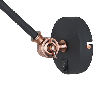 Светильник настенный Arte Lamp BRACCIO A2054AP-1BK 60Вт E27