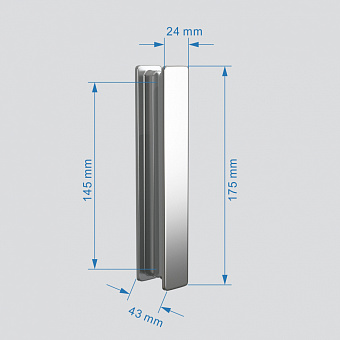 Угловое ограждение Abber Sonnenstrand AG07090-S100 195х100см стекло прозрачное