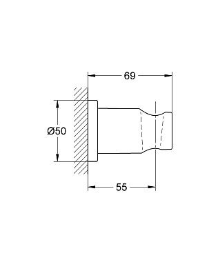 Держатель для душа GROHE 27074DC0 Суперсталь