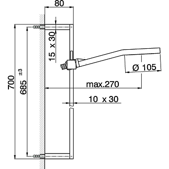 Душевой комплект Cisal Shower DS01110021 хром