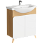 Тумба с раковиной AQWELLA Basic BAS0107DZ 33х68,8х81,5см