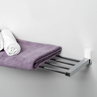 Полотенцедержатель WASSERKRAFT Leine K-5000 WHITE K-5011WHITE бежевый/хром 63,5см