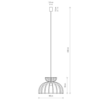 Светильник подвесной Nowodvorski Kymi C 10572 60Вт E27