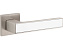 Дверная ручка нажимная Code Deco Slim H-30111-A-NISM/W белый/никель суперматовый