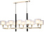 Люстра подвесная CRYSTAL LUX MAESTRO MAESTRO SP-PL10 L1100 GOLD 600Вт 10 лампочек E14