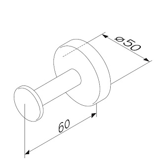 Крючок AM-PM Inspire 2.0 A50A35800 хром