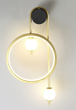 Бра CRYSTAL LUX RODRIGO RODRIGO AP20W LED BLACK/GOLD 20Вт LED