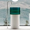 Раковина напольная Abber Kristall AT2701Aquamarin-H 45х45см