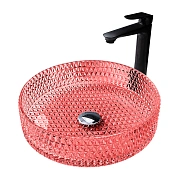 Раковина накладная Abber GLAS AK2301OR 39,5х39,5см