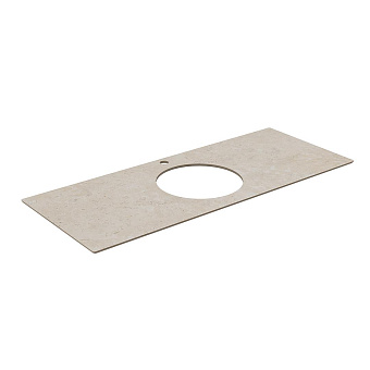 Столешница KERAMA MARAZZI Plaza Modern PL5.DD590500R\120 Керамогранит 48х117см Про Лаймстоун AT бежевый тёмный