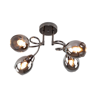 Люстра потолочная Eurosvet Roselyn 30171/4 черный жемчуг 40Вт 4 лампочек E14