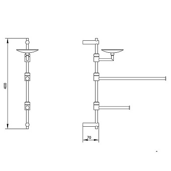 Напольная стойка Bongio T Mix 30055OR00 золотой