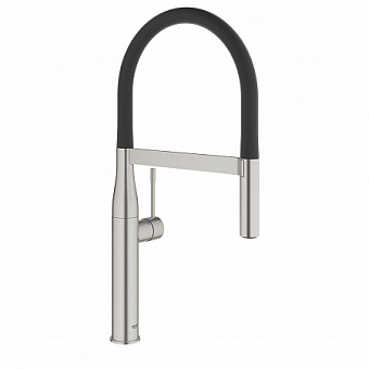Смеситель для кухни GROHE Essence New 30294DC0 гибкий излив хром/белый
