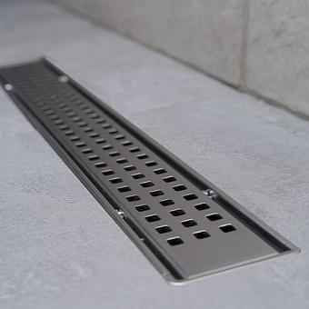 Душевой лоток Pestan 13702516 59,6х12см горизонтальный сток с решёткой и опорами
