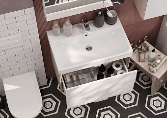 Тумба под раковину подвесная Акватон Асти 1A263001AXD70 42,7х68,2х40см