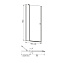 Душевая дверь IDDIS Ray RAY6CP2i69 195х6см стекло прозрачное