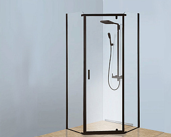 Угловое ограждение BERGES SOLO T 61106 190х90см стекло прозрачное