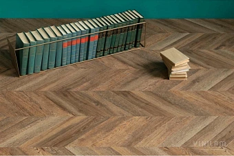 Виниловый ламинат Viniliam Шеврон Нормандия RI153610CL4 1293х305х8,5мм 43 класс 1,58кв.м