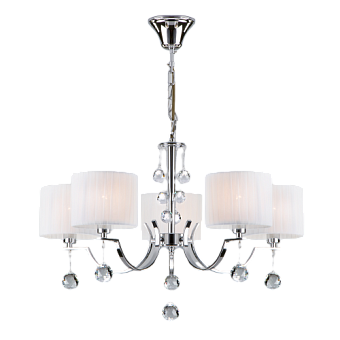 Люстра потолочная Eurosvet Napoli 60095/5 хром 40Вт 5 лампочек E14