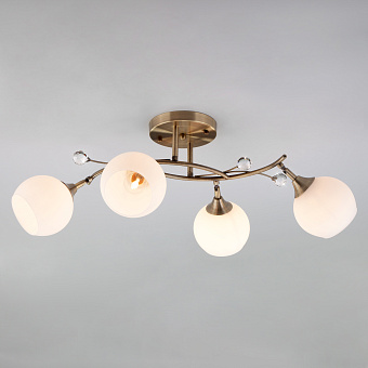 Люстра потолочная Eurosvet Sharon 9604/4 античная бронза 40Вт 4 лампочек E27