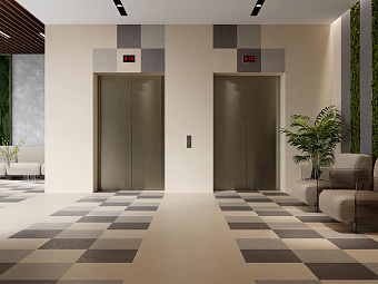 Матовый керамогранит KERAMA MARAZZI Сенат SG155700R бежевый обрезной 40,2х40,2см 1,62кв.м.