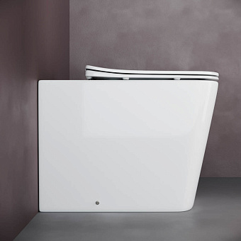 Унитаз приставной Ceramica Nova CUBIC CN1809 безободковый с микролифтом