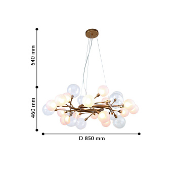 Люстра подвесная Favourite Babylon 2515-15P 600Вт 15 лампочек G9