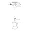 Светильник подвесной Maytoni Aura MOD016PL-01BS 60Вт E14