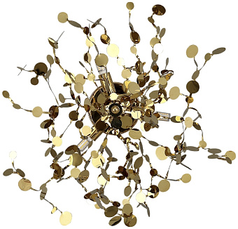 Бра CRYSTAL LUX GARDEN GARDEN AP-PL3 D400 GOLD 54Вт G9/LED