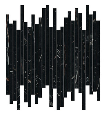 Керамическая мозаика Atlas Concord Италия Marvel Dream AOU6 Black Atlantis Line Lapp 30,5х26см 0,476кв.м.