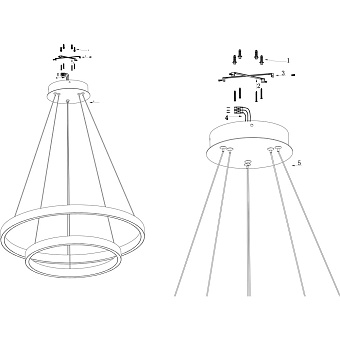Светильник подвесной Maytoni Rim MOD058PL-L74B4K 176Вт LED
