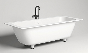 Ванна каменная SALINI ORLANDO 103311GRF S-Sense глянцевая 191,1х80см встраиваемая