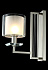 Бра CRYSTAL LUX NICOLAS NICOLAS AP1 NICKEL/WHITE 60Вт E14