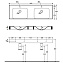 Раковина двойная Kerasan Cento 353601*1 140х45см