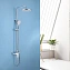 Душевая система Abber Weiss Insel AF8020W белый-хром