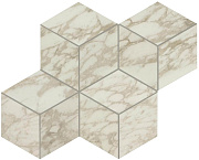Керамическая мозаика Atlas Concord Италия Marvel Edge AEPM Royal Calacatta Mosaico Esagono Lappato 30х35см 0,42кв.м.