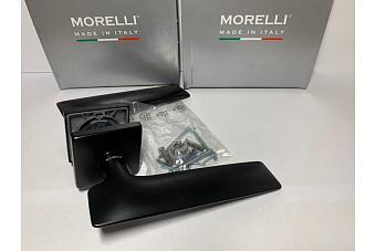 Дверная ручка нажимная MORELLI LUXURY GALACTIC-SQ NERO чёрный