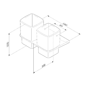 Стакан в ванную AM-PM Inspire 2.0 A50A343400 хром