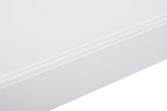 Кухонный стол раскладной AERO 120х120х73,5см закаленное стекло/сталь White Glass