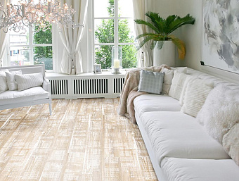 Пробковый пол CORKSTYLE WOOD XL-GLUE 1235х200х6мм Dolomit White Dolomit White_GLUE 2,72кв.м