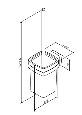 Ёршик AM-PM Gem A9033400 хром